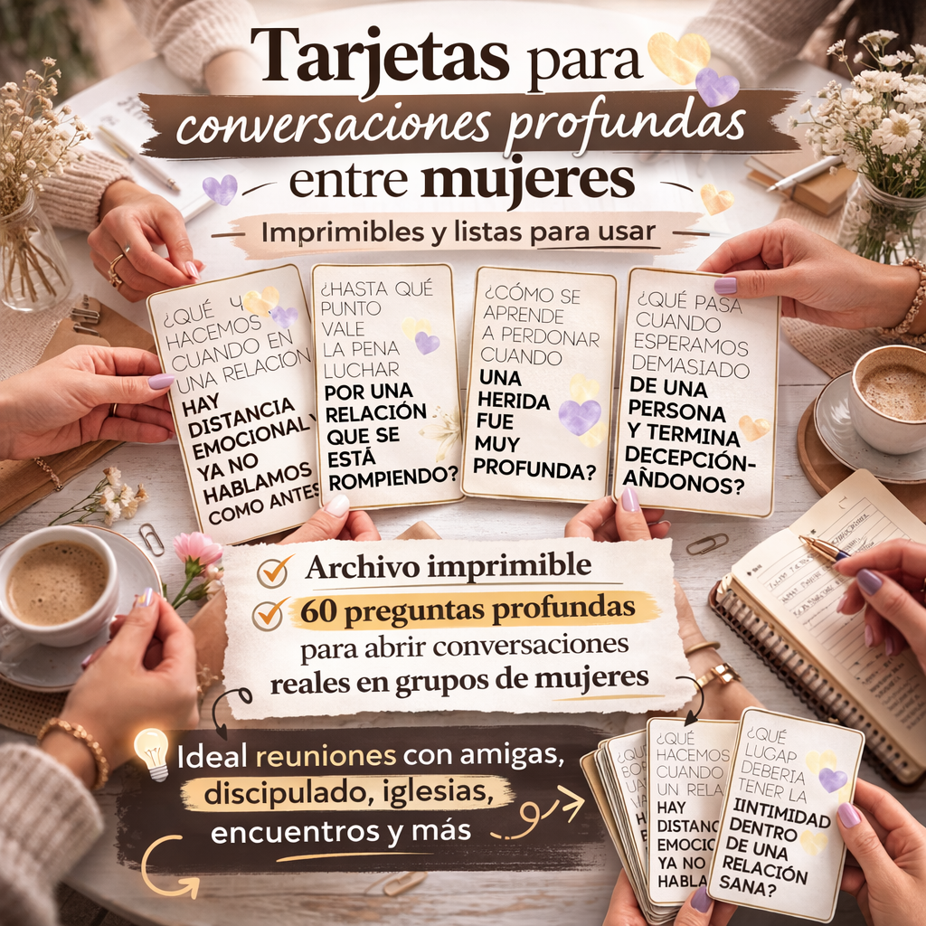 Tarjetas para conversaciones profundas entre mujeres