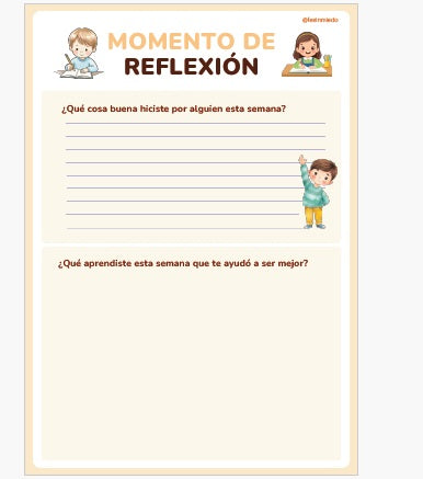 Material guiado para trabajar valores con niños